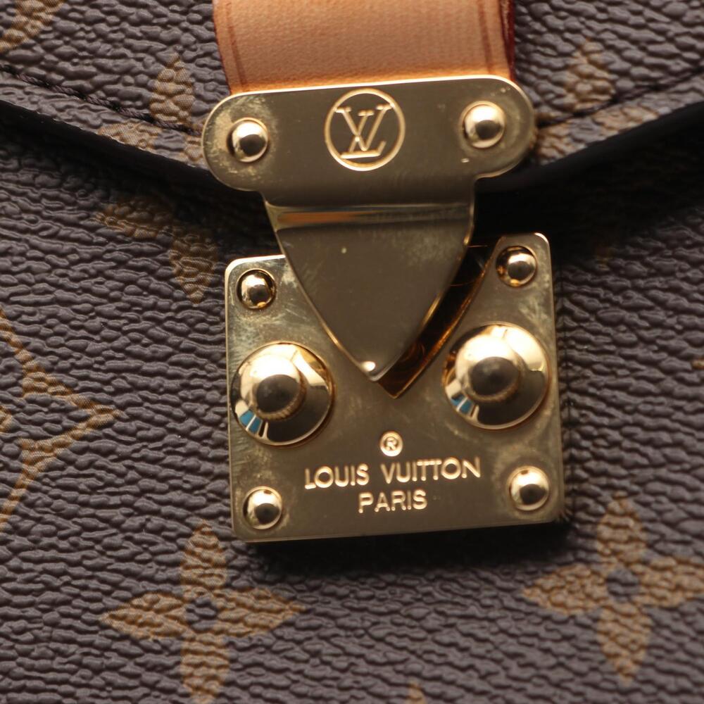 Louis Vuitton Pochette Metis Monogram Handbag Canvas Leather Brown - Picture 5 of 9